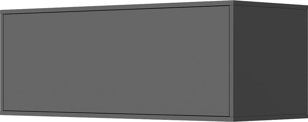SMARTBett Hängeschrank mit 1 Klapptür zu 120 & 140 Schrankbetten Horizontal Standard Anthrazit/ Anthrazit