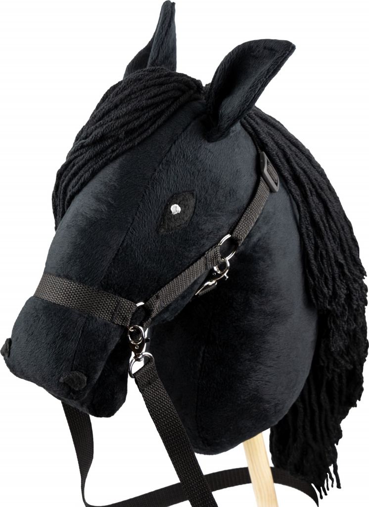 Cheval Hobby Skippi. Cheval sur bâton noir Image du produit 