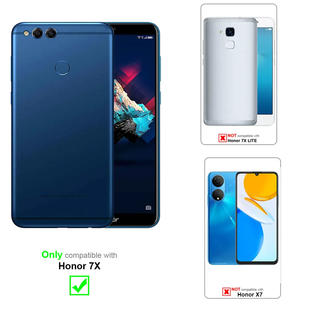 2x Pellicola per Huawei Honor 7X Protettiva Protezione opaco Vetro Flessibile 9H