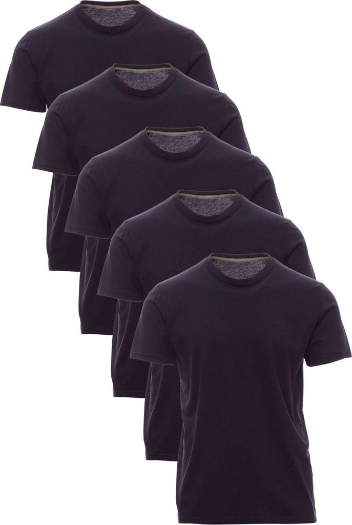 Mivaro Jungen T Shirt 5er Pack Basic Rundhals aus 100% Baumwolle Regular Fit atmungsaktiv angenehm weich pflegeleicht bunte Farben ideal für Schul...