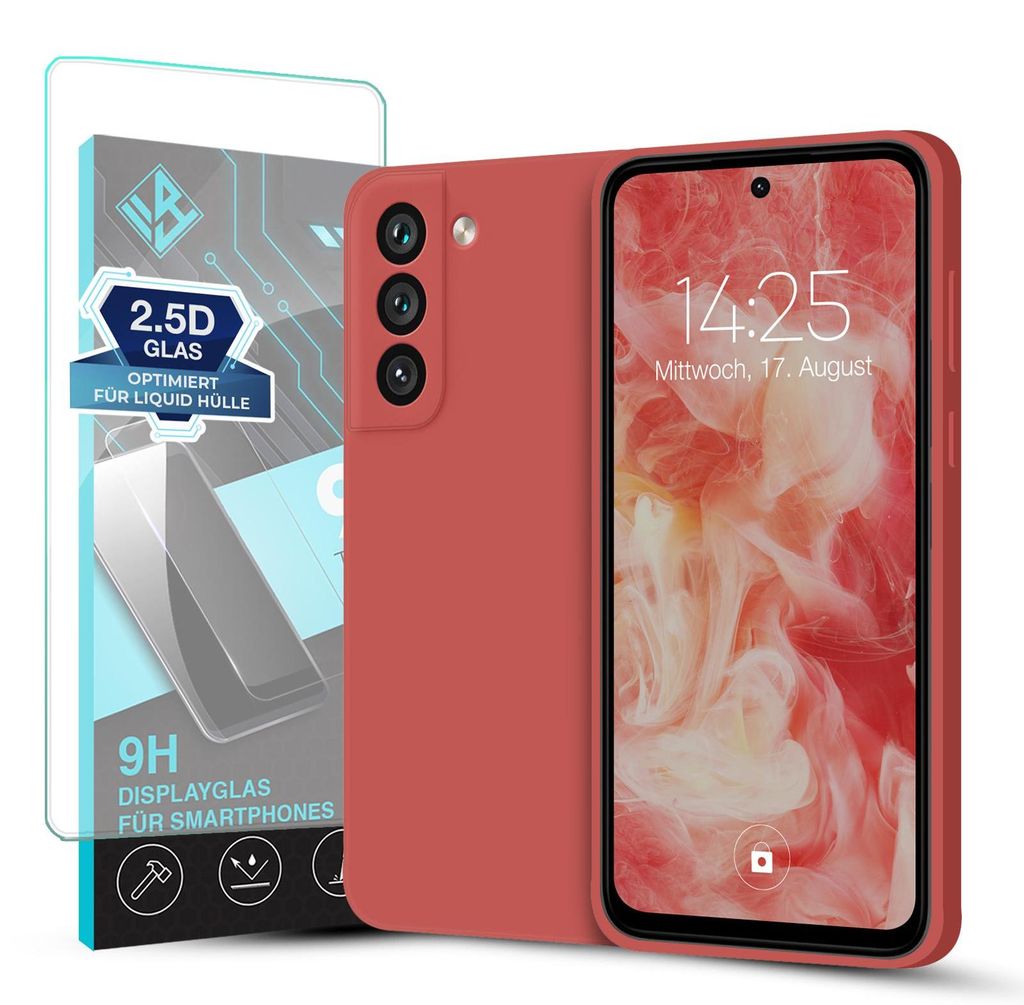 Hülle für Samsung Galaxy S21 FE mit 9H Displayglas Produktbild 