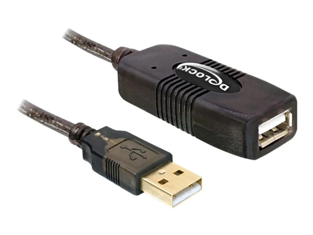 Delock 82689 USB Verl. Delock A -> A St/Bu 15.00m aktiv sw