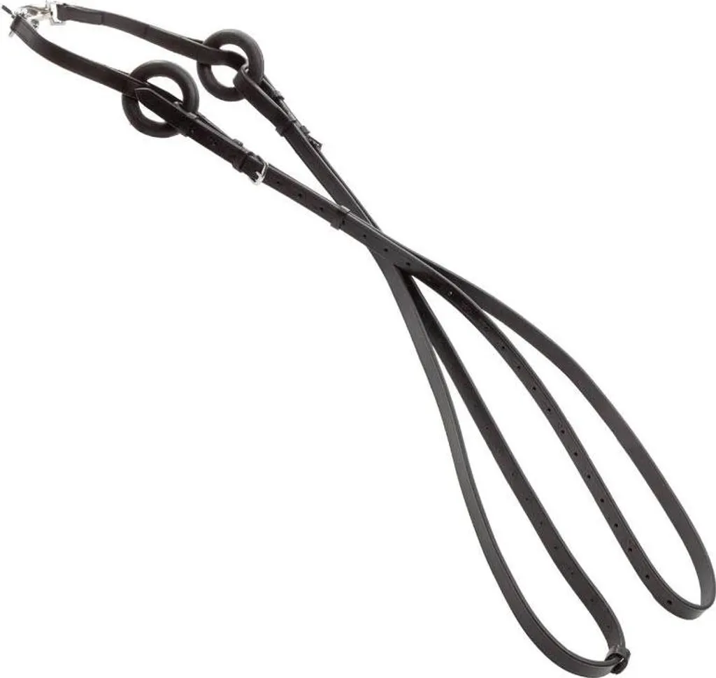 Bridon KAVALKADE Ecoline noir avec anneaux en caoutchouc pour poney P2