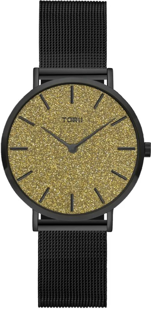 Montre femme TORII B34BS.1G Noire - Idéale pour le Bureau et les Soirées