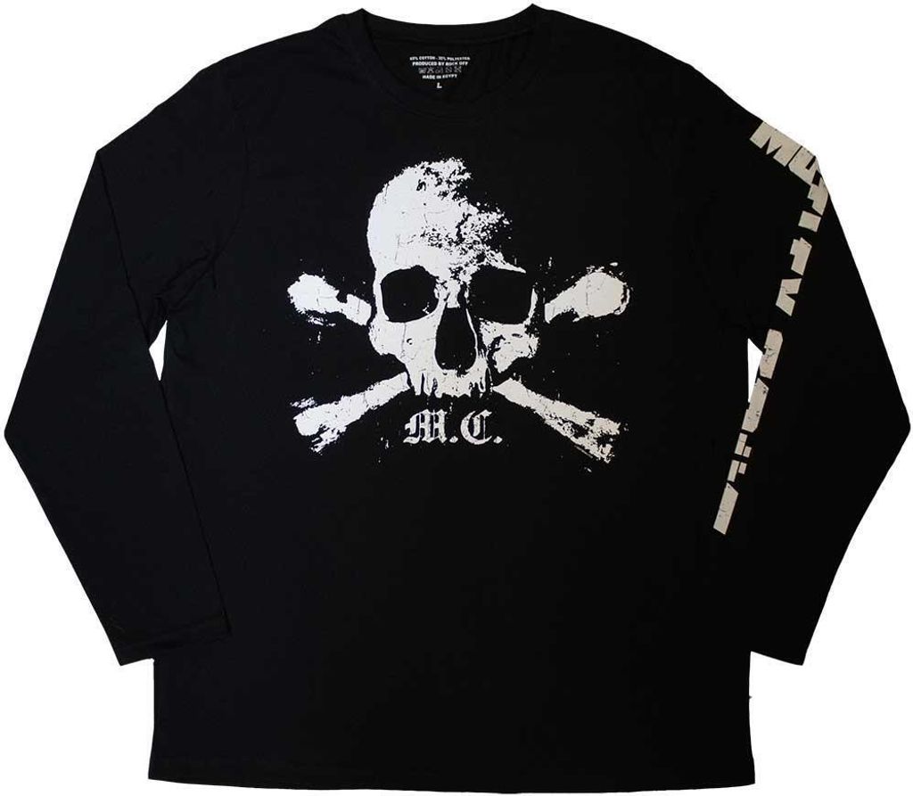 Motley Crue - "Orbit Skull" T-Shirt für Herren/Damen Uni Langärmlig RO10665 (S) (Schwarz)