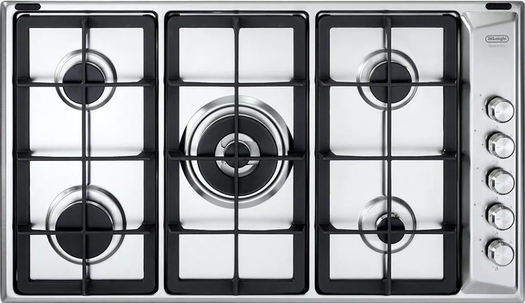 Table de cuisson gaz 86 cm De'Longhi pour cuisiner de grands repas