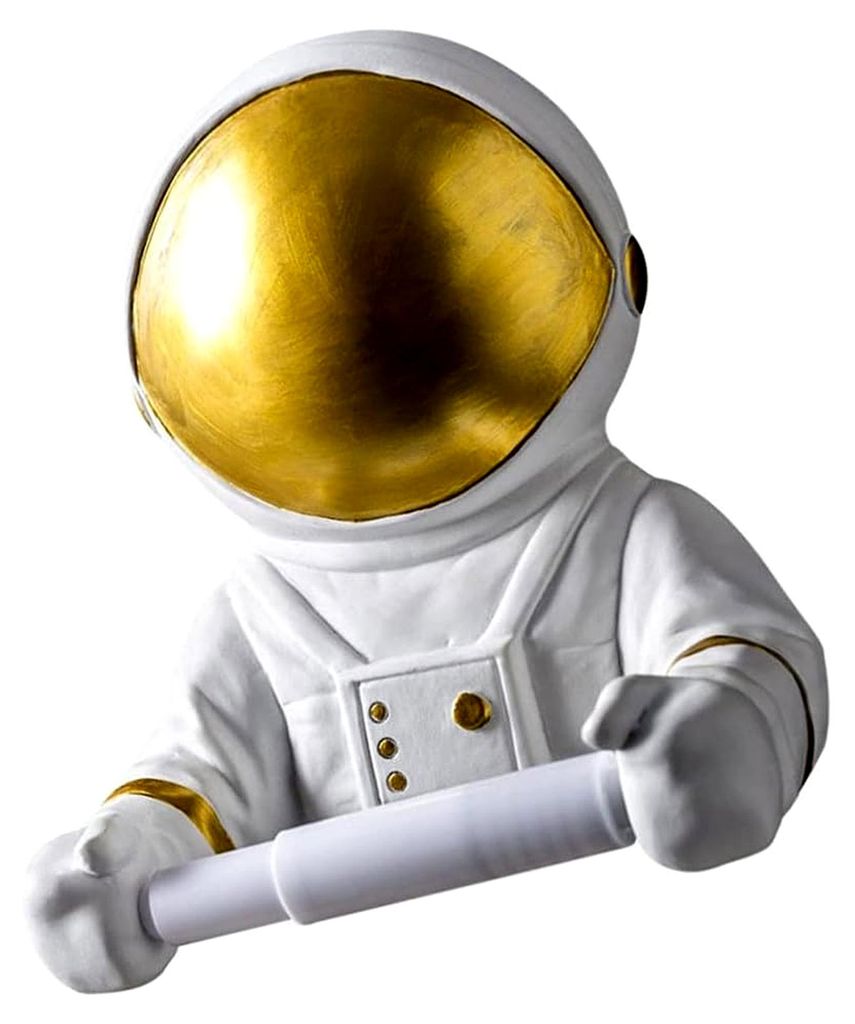 Toilettenpapierhalter Astronaut Figur für WC und Badezimmer