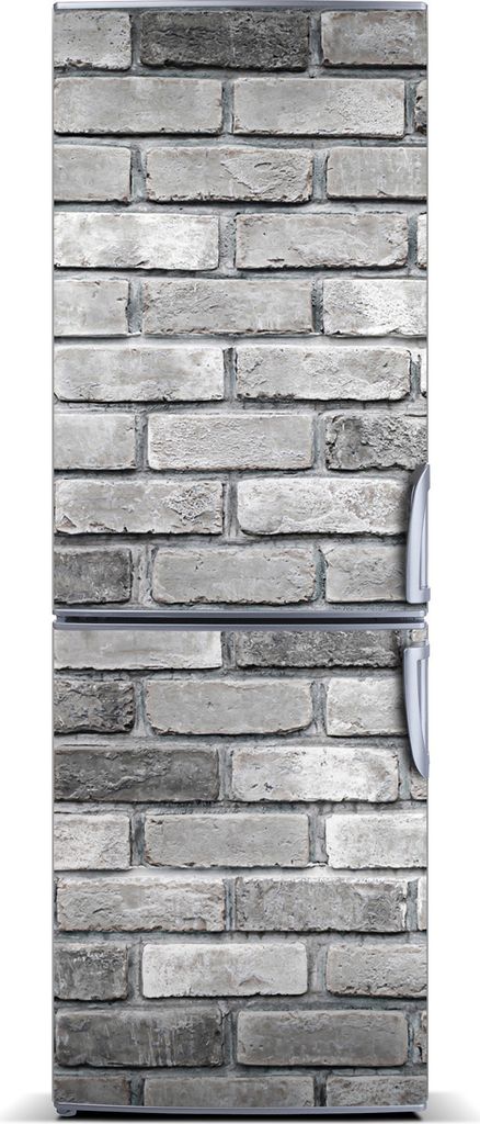 Tulup Kühlschrankdekoration - Magnetmatte - 60 cm x 180 cm - Magnet auf dem Kühlschrank - Ziegelwand