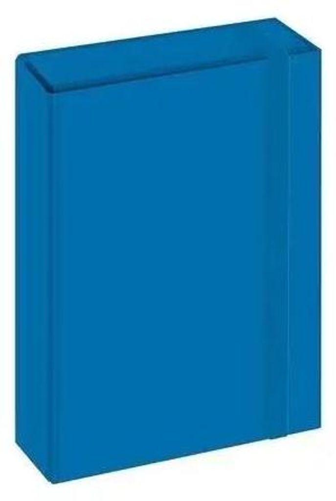 A4-Mappe mit Gummiband TO Box, blau – INTERDRUK Produktbild 