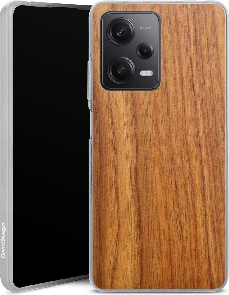 DeinDesign Handyhülle für Xiaomi Redmi Note 12 Pro 5G Silikon Hülle Case Smartphone Schutzhülle Holz Holzoptik Lärche