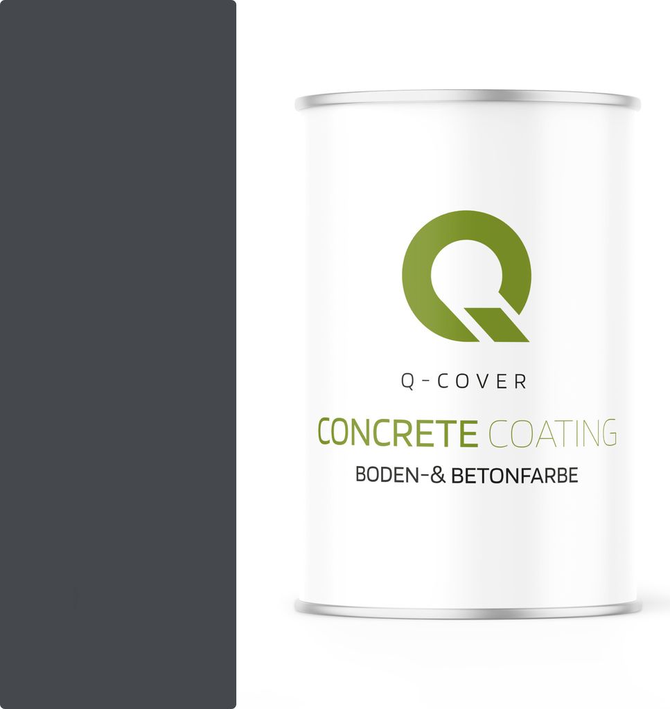 Bodenfarbe | Betonfarbe | Garagenboden | Bodenbeschichtung für Innen | Kellerfarbe Fußbodenfarbe Graphit 0,9L