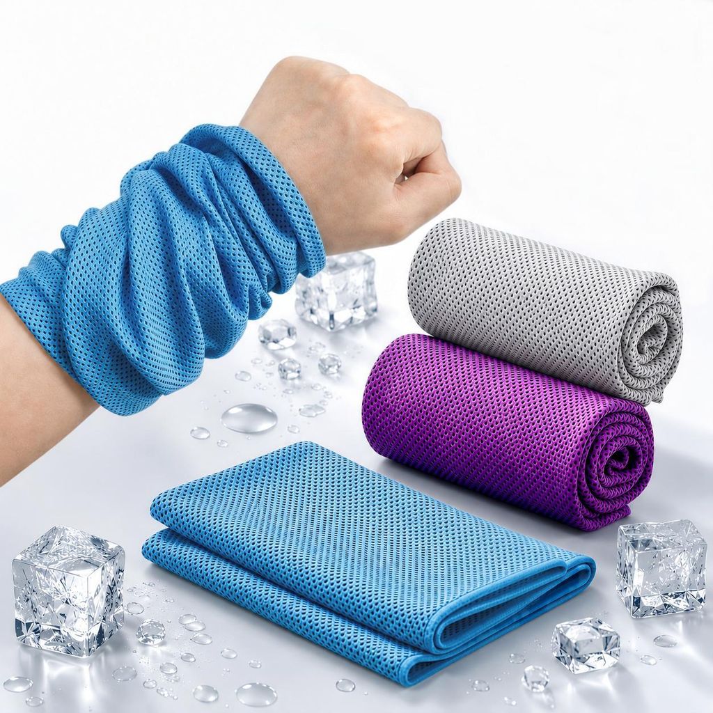 3 Stück Kühlhandtuch Cooling Towel,multifunktionales Sport Produktbild 