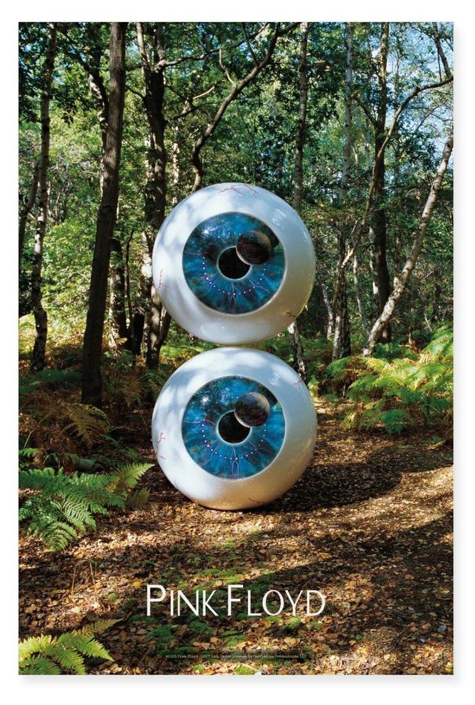 Spreadshirt Pink Floyd Pulse Album Cover Poster 60x90 cm, One size, Weiß