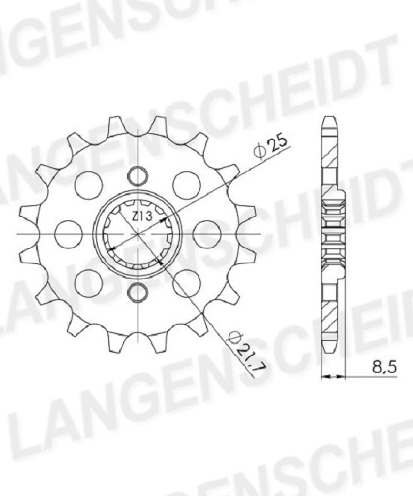 Ritzel Supersprox 520 - 15Z CST-516:15|feinverzahnt 21,6/25,0