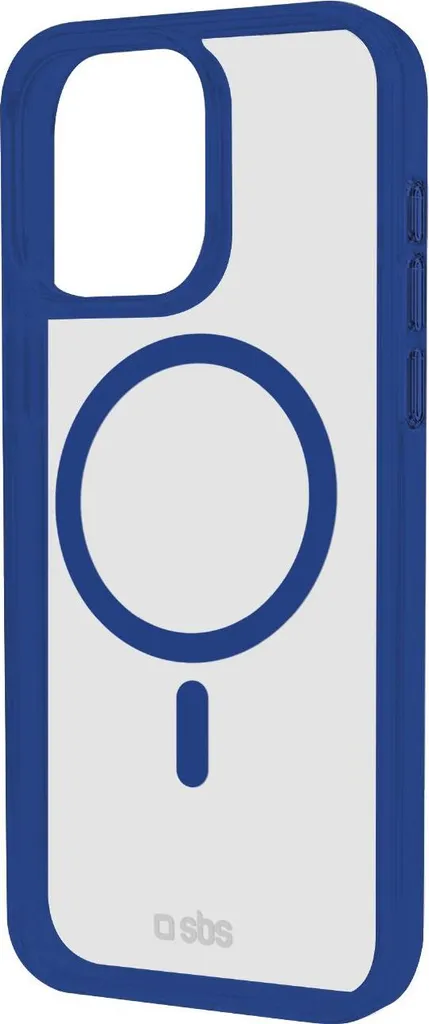Coque MagSafe iPhone 16 Pro bleu avec protection d'écran surélevée