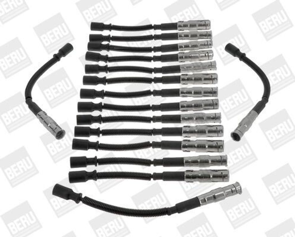 BorgWarner (BERU) ZEF1488 Zündkabelsatz Zündleitungssatz passend für MERCEDES-BENZ E-Klasse Limousine (W211) C-Klasse Limousine (W203) CLK (C209)