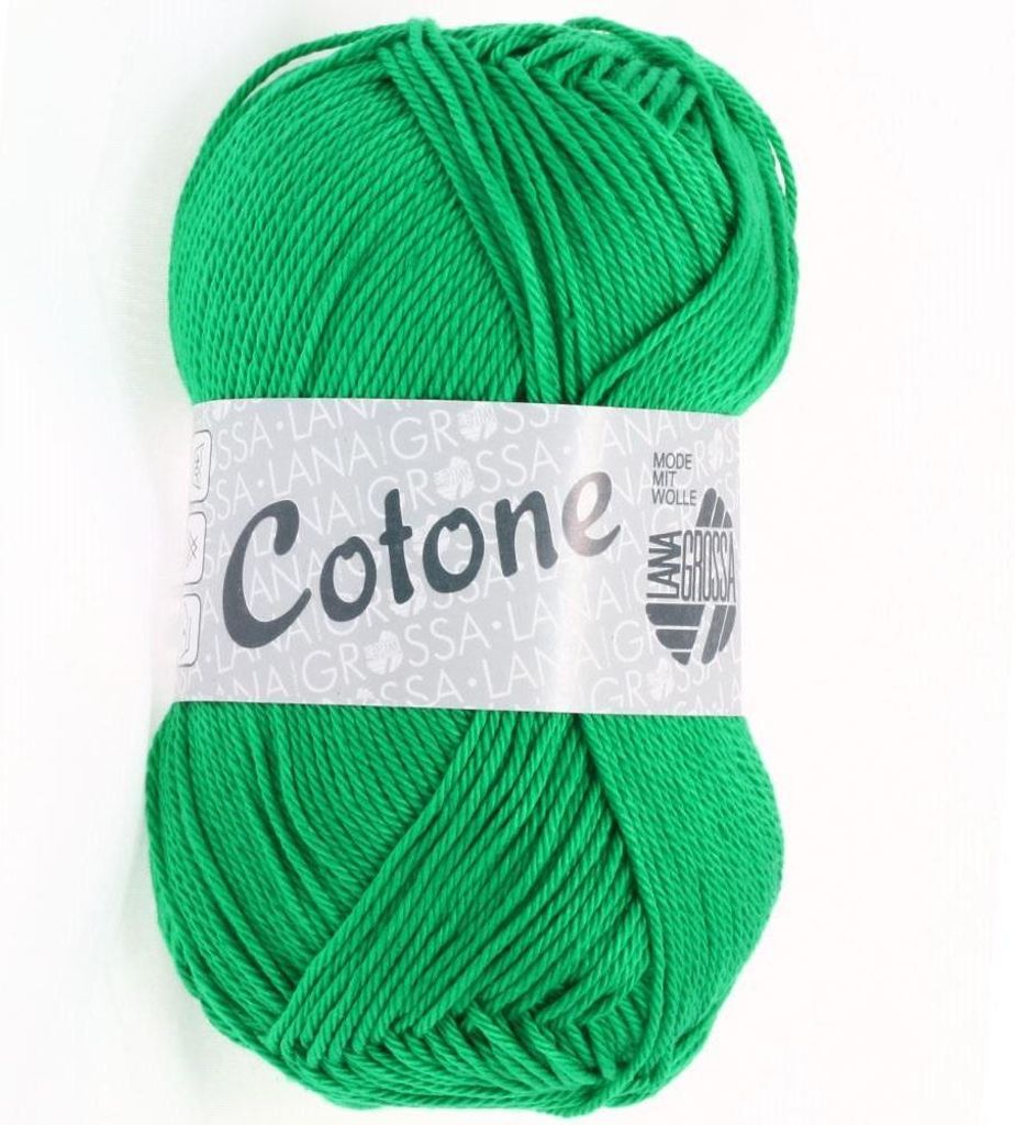 Lana Grossa - Cotone 0015 smaragd Produktbild 