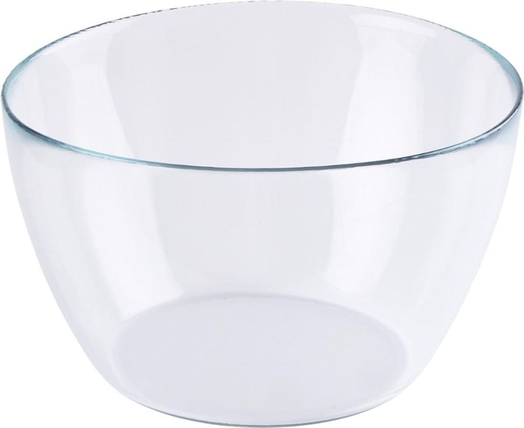 Transparente Salatschüssel aus Glas 20 cm runde Salatschüssel 2.5l