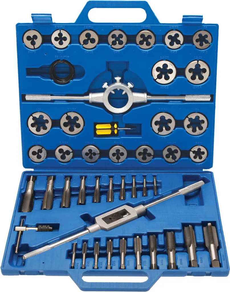 Kit Filettatura Metrica M6-M24 | 45 Pezzi per Officina Meccanica