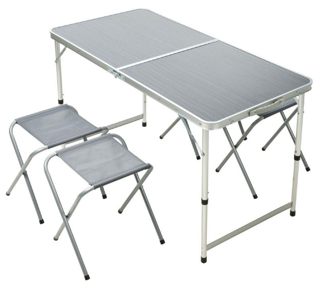 Campingmöbel Klapptisch + 4 Stühle