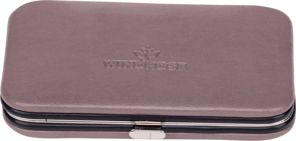 Set de manucure compact WINDROSE Merino Moda gris 5 pièces haute qualité