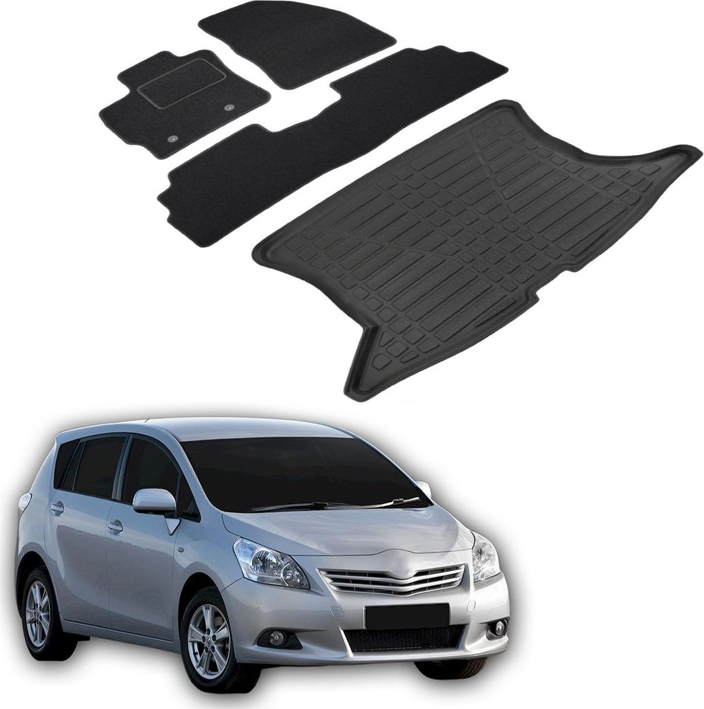 Kofferraumwanne Fußmatten Set Für Toyota Verso 2009-2018, Produktbild 