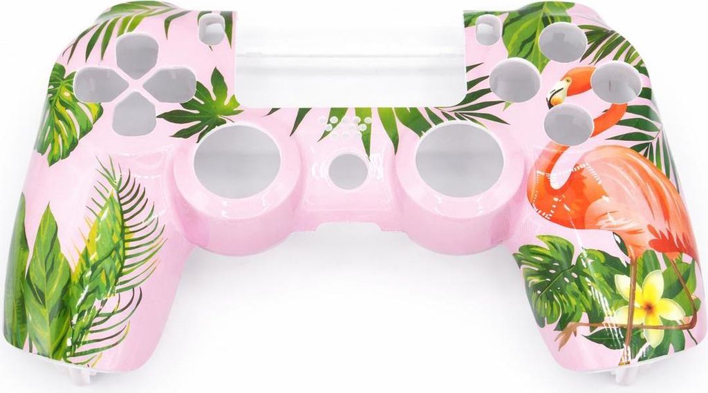 PS4 Controller Faceplate Oberschale Pink Flamingo Tropen JDM-040/050/055