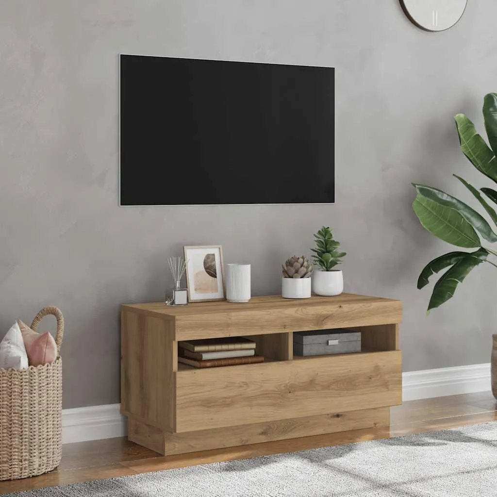 vidaXL Supporto TV LED 80x35x40 cm Rovere Artisan | Specifiche Tecniche - 2