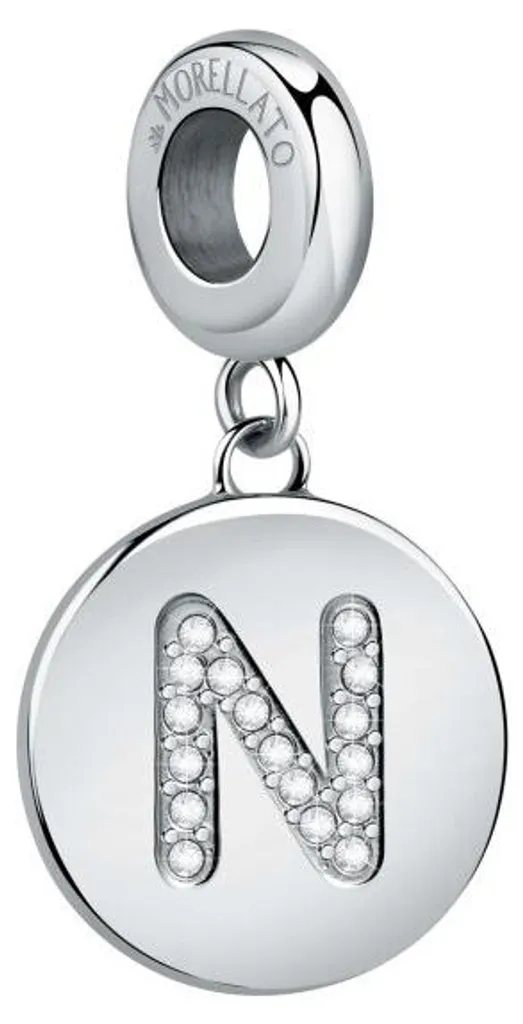 Pendentif lettre N acier inoxydable hypoallergénique série SCZ1164