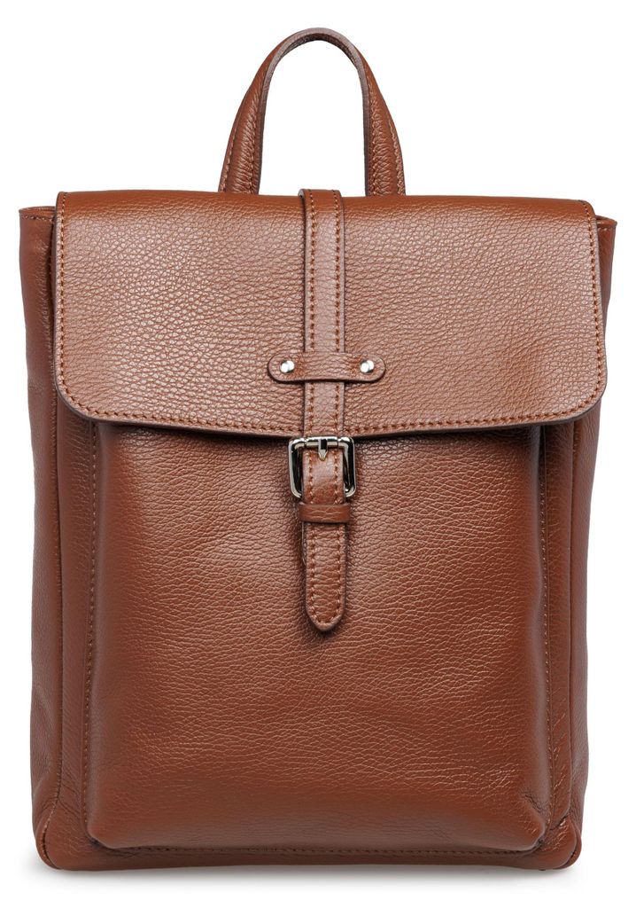 Caspar Damen Leder City Rucksack eleganter Business Echtleder Backpack - PREMIUM LINE - Modell No.854 - Italy