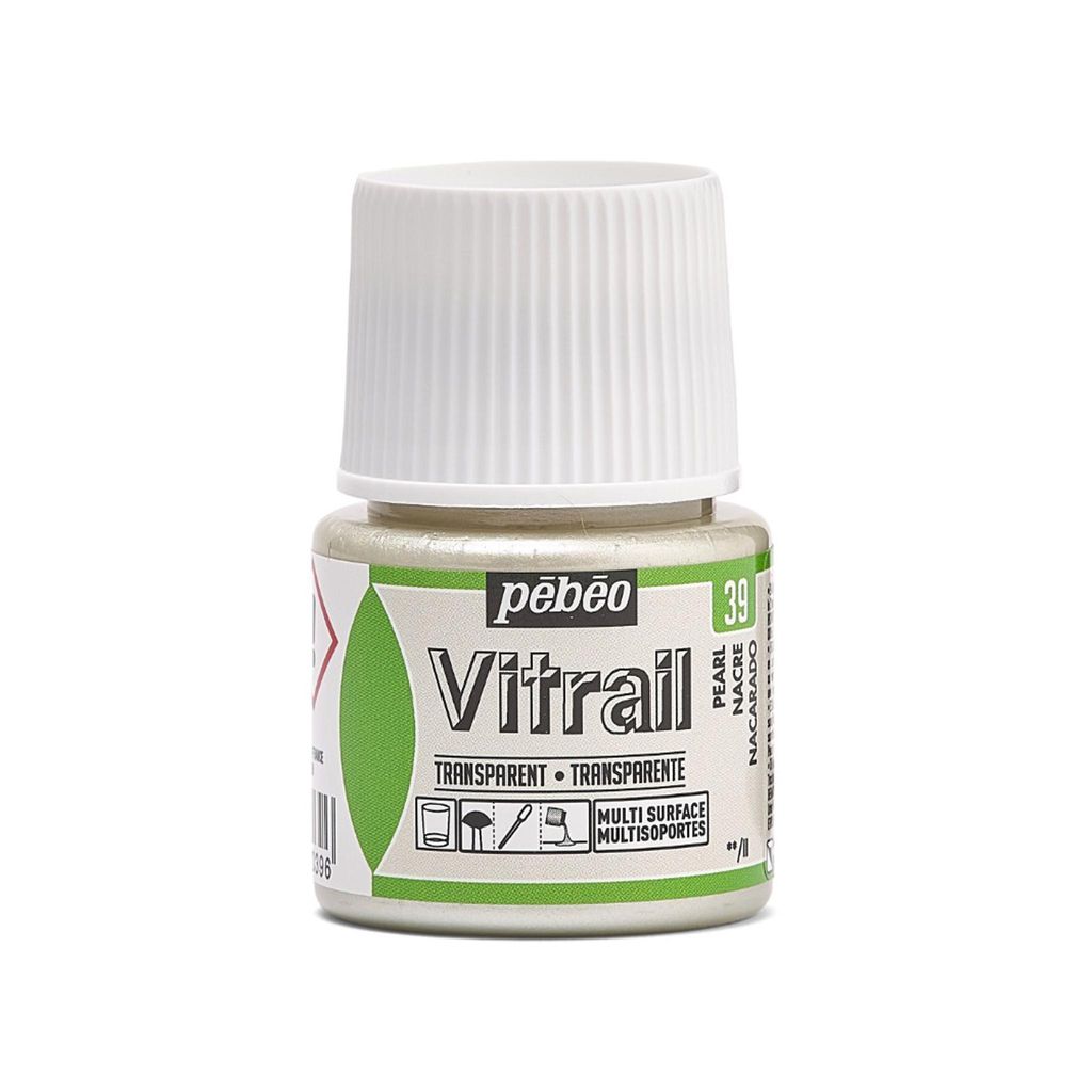 Pebeo Vitrail Transparente Glasfarbe, 45 ml, 39 Pearl Obrázok produktu 