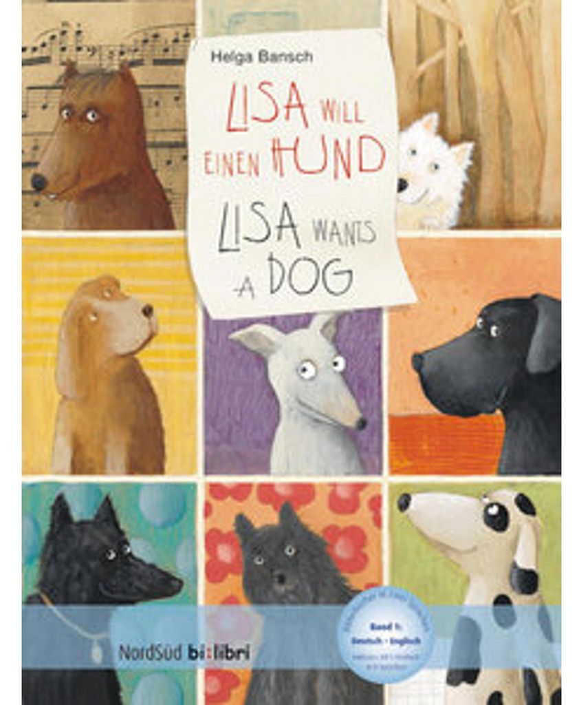 Lisa will einen Hund, Deutsch-Englisch. Lisa wants a dog