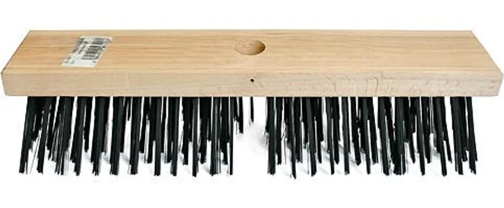 spazzola stradale 35x7cm per bastone di legno, filo 0,4mm 2208