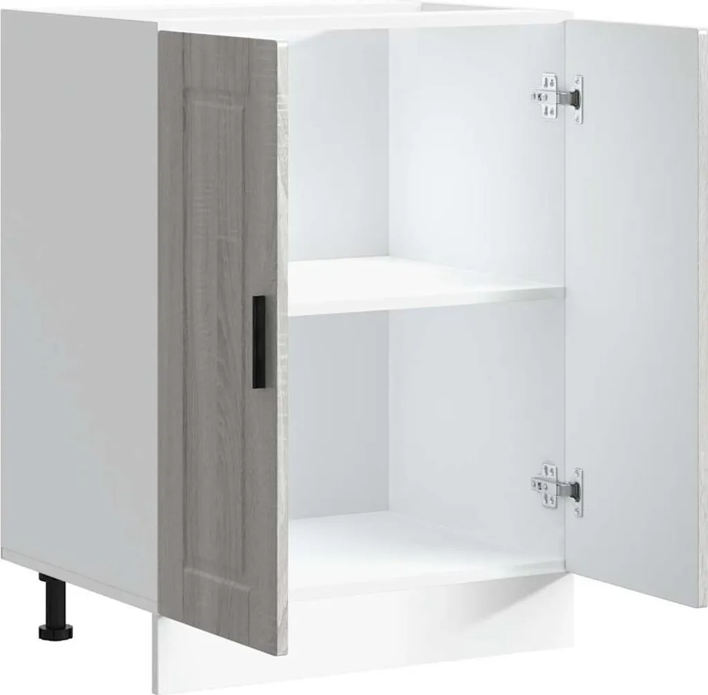 vidaXL Base da Cucina Porto Grigio Sonoma - Mobile Dispensa Robusto - 5