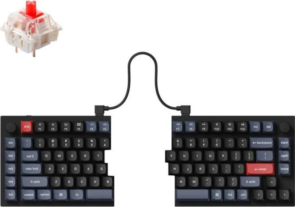 Clavier Keychron Q11 QMK avec Switch Gateron G Pro Red Design Séparé