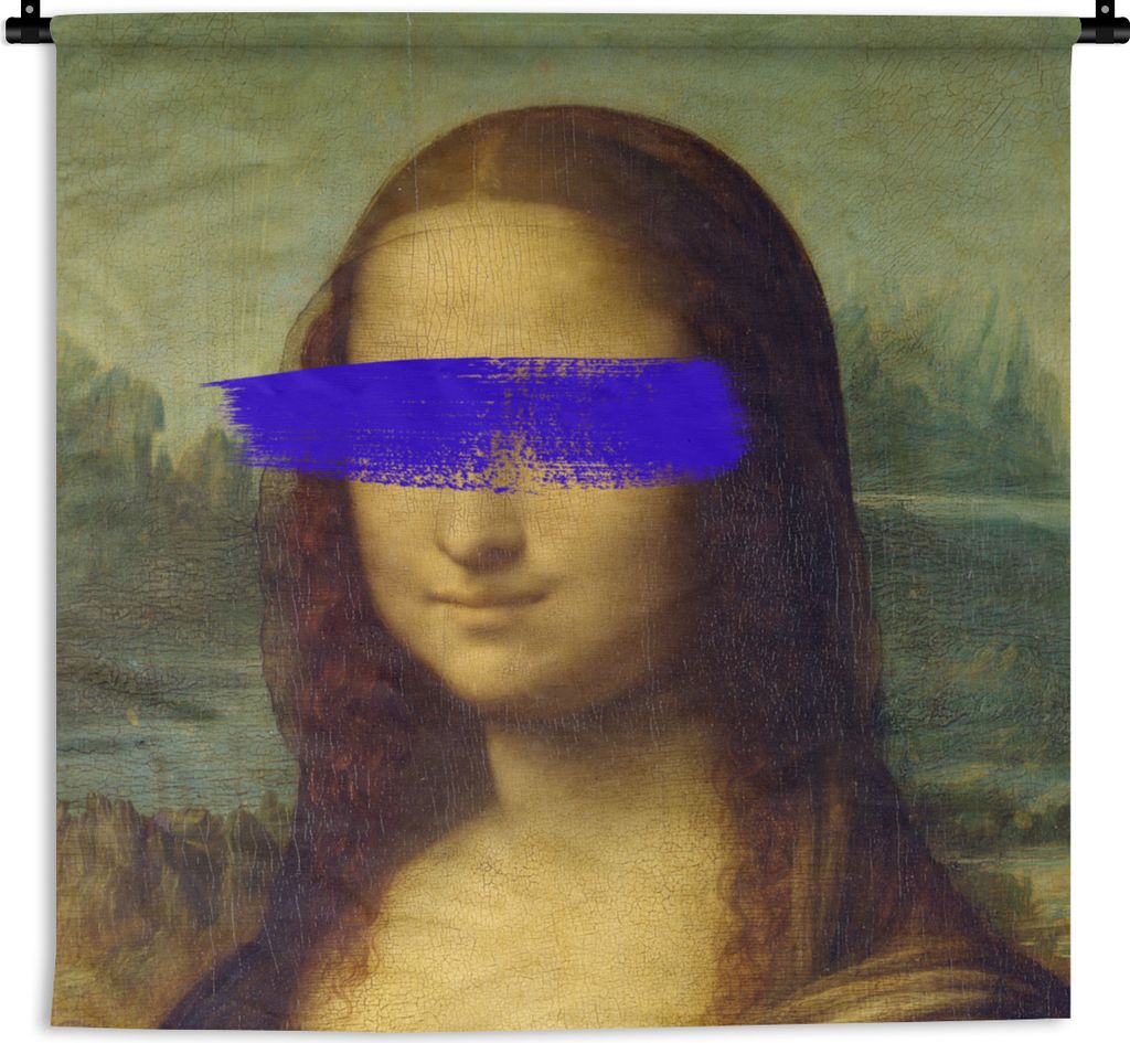 MuchoWow Wandteppich Wandbehang Mona Lisa - Leonardo da Vinci - Kunst 150x150 cm Tapisserie Dekoration Wandtuch - Wohnaccessoires - Modernes