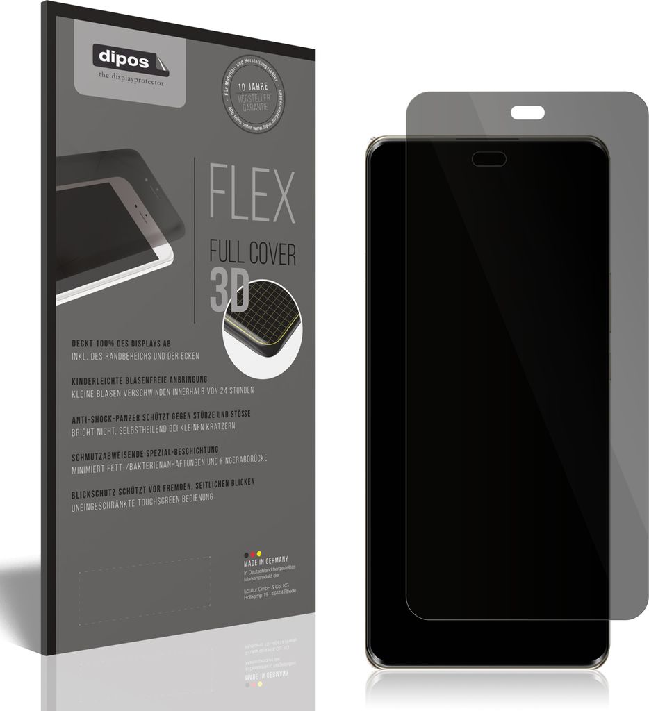 Full Cover Privacy Blickschutzfolie für Huawei Enjoy 70X Vitality Folie Anti-Shock