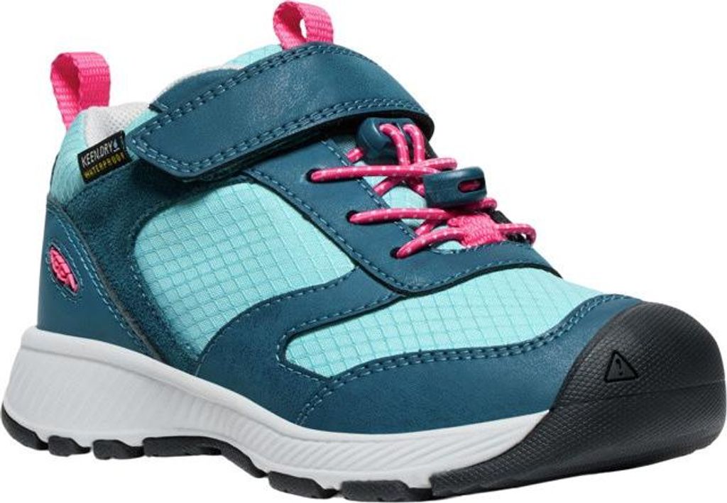 Kinder-Wanderschuhe KEEN SKUA WP CHILDREN, reef waters/rouge red Schuhgröße: US 12