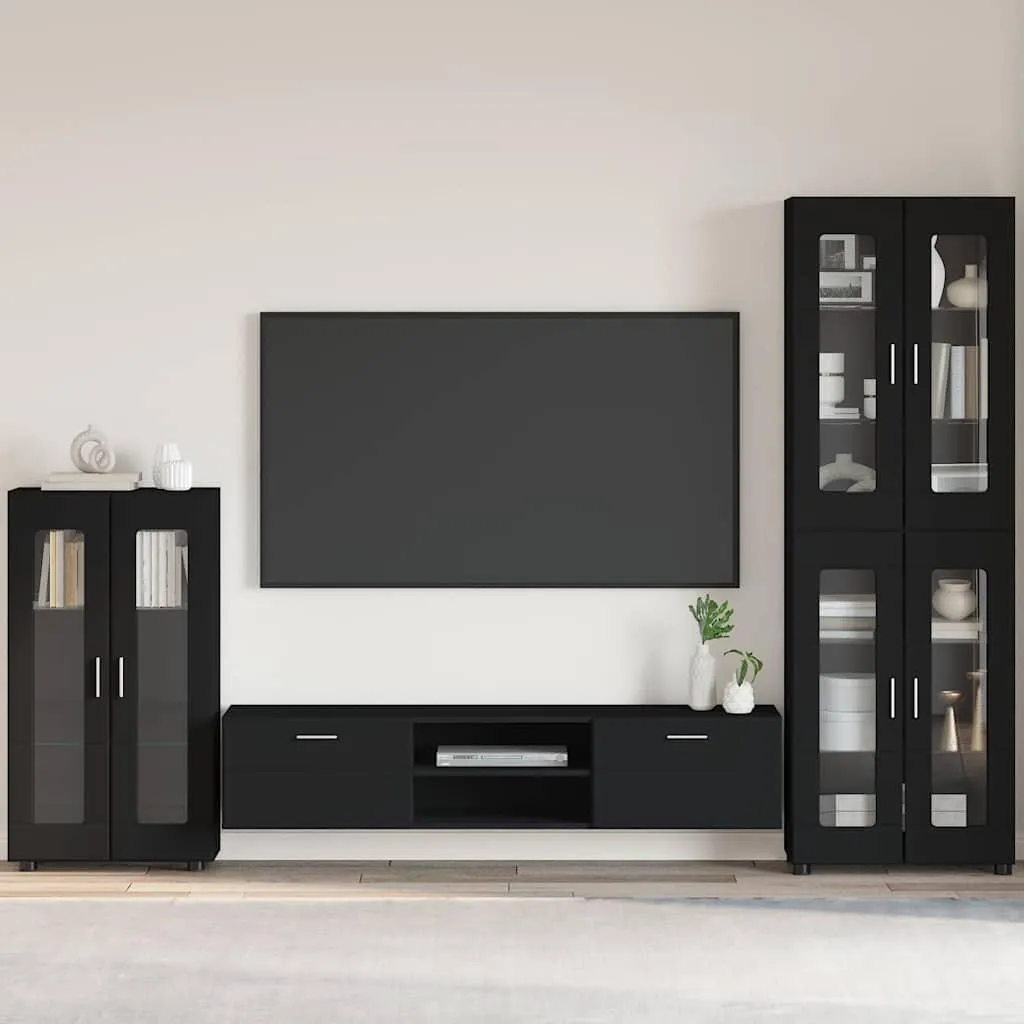 Maison Exclusive Credenza FLORIN Nero 55,5x29x103 cm | Mobile Salvaspazio