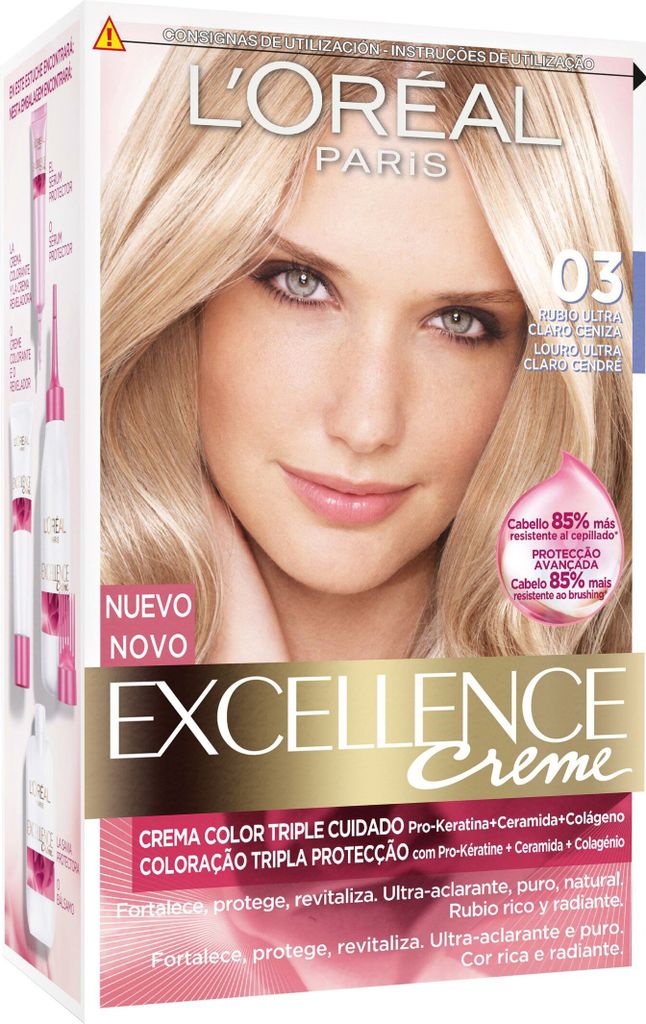 L'Oréal Paris - Excellence Creme Haarfarbe - 03 Blond Ultra Clair Cendré