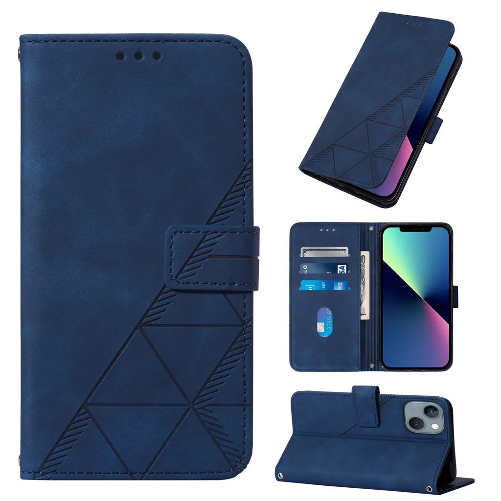 Custodia A Portafoglio Con Tracolla Per IPhone 14 Plus (6,7''): Cover Con Slot Carte, Supporto E Cinghia Regolabile