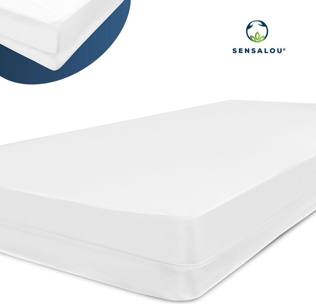 Poťah na matrac Sensalou so zipsom, nepremokavý - 180 x 200 Obrázok produktu 6