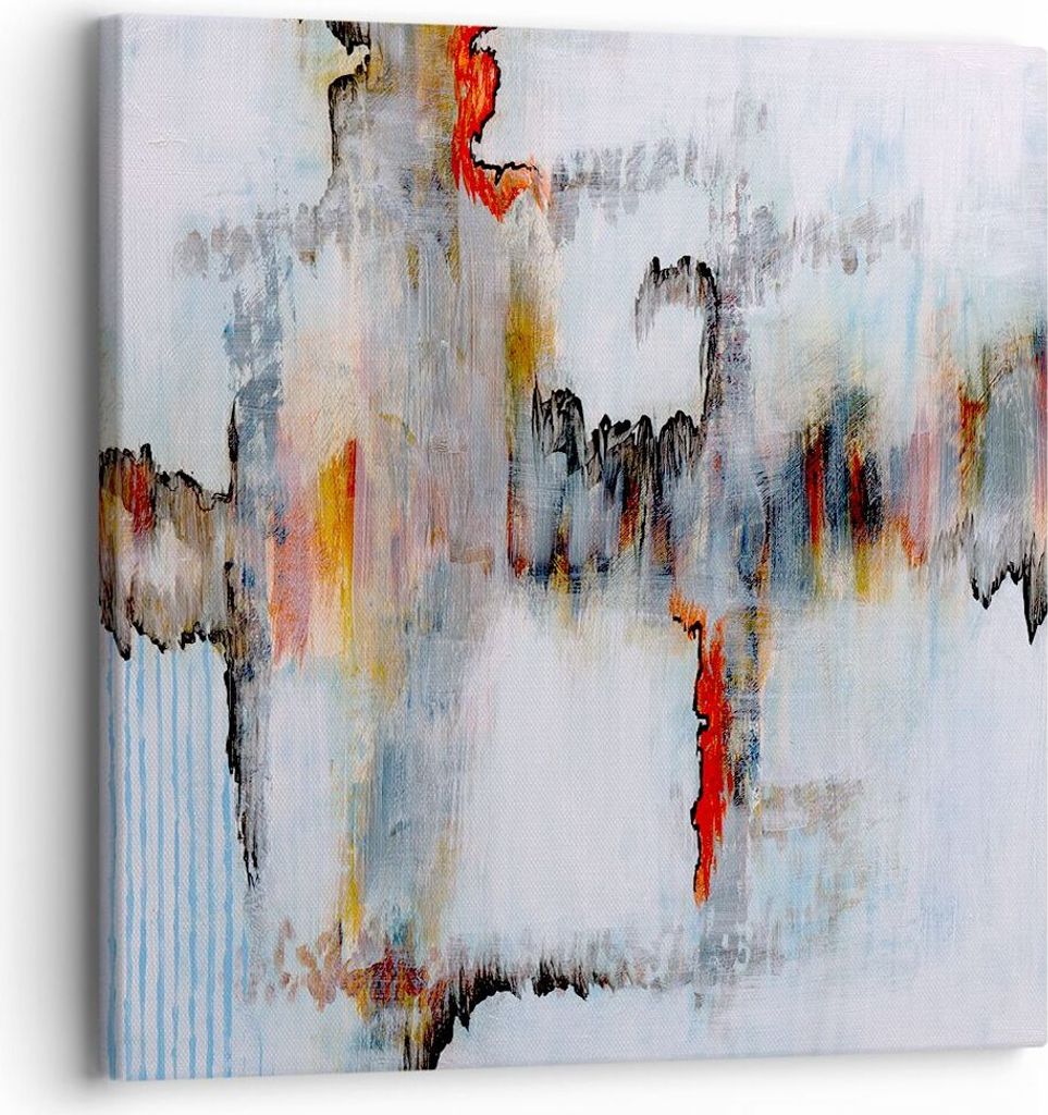 Bild auf Leinwand - Leinwandbild - Abstraktion modern - 30x30cm - Wand Bild - Wanddeko - Wandbilder - Leinwanddruck - Bilder - Kunstdruck - Wanddek...