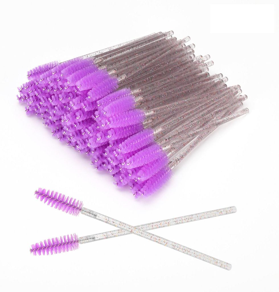 100 Stück Einweg-Wimpernbürsten, Mascara-Bürstchen, Wimpern-Make-up-Pinsel, Mascara-Applikator, Augen-Make-up-Zubehör