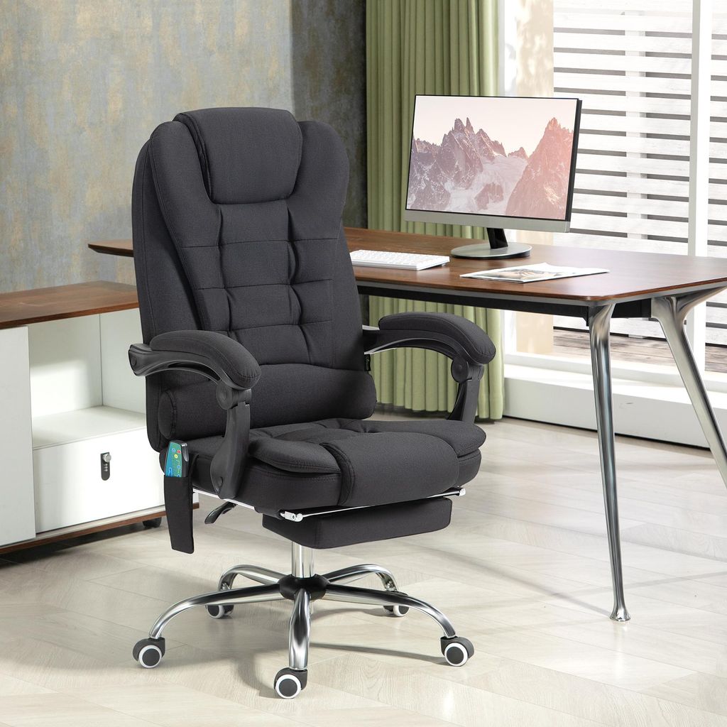 Fotel biurowy Vinsetto z funkcją masażu, ergonomiczny fotel Zdjęcie produktu 