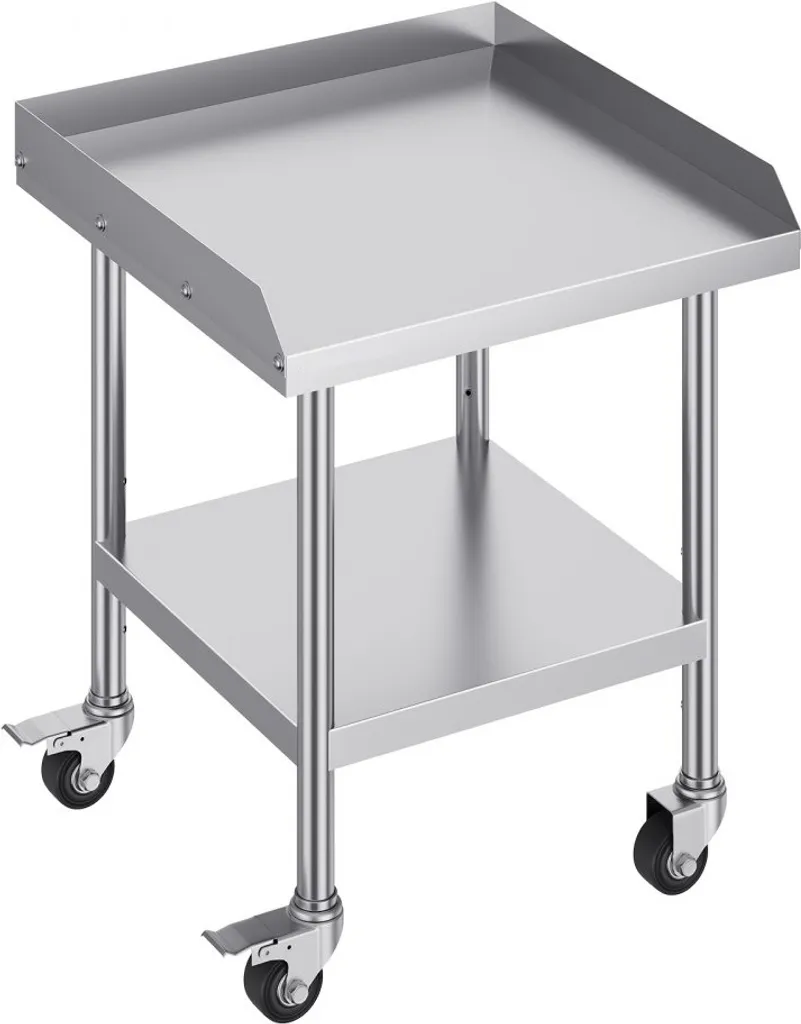 Table de cuisine commerciale en inox - Plan de travail professionnel 61cm