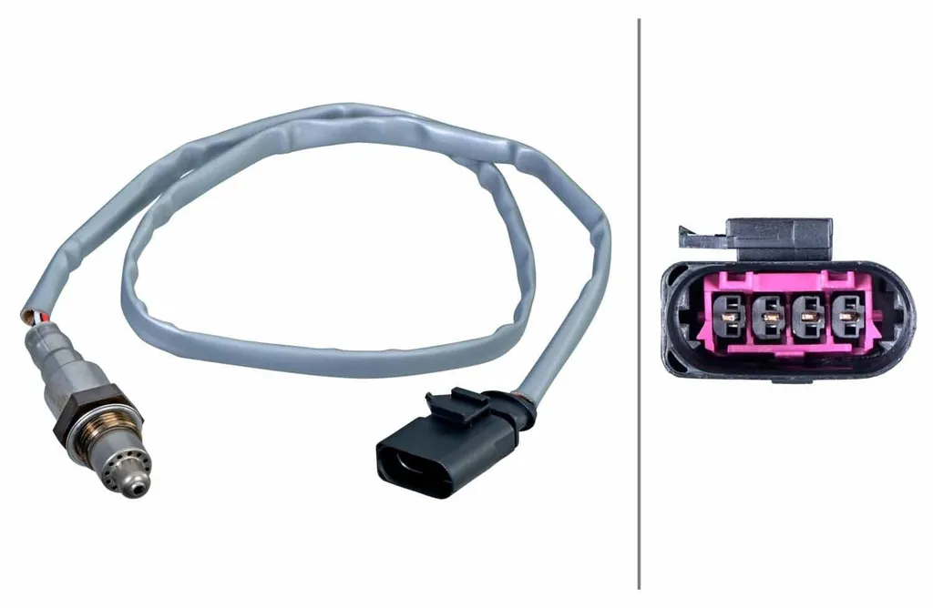 Sonde Lambda Chauffée HELLA 680 mm pour Golf VII, Haute Précision de Mesure