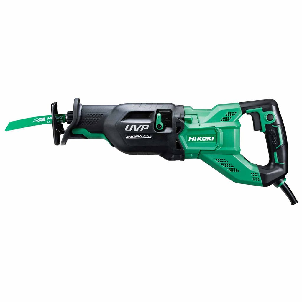 Hikoki Tigersäge CR13VEY Elektro Säbelsäge, Reciprosäge, Fuchsschwanz, werkzeugloser Sägeblattwechsel, 1100 Watt