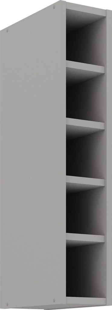 Hängeschrank Regal 15 cm Bianca Grey Rose - Grau Produktbild 