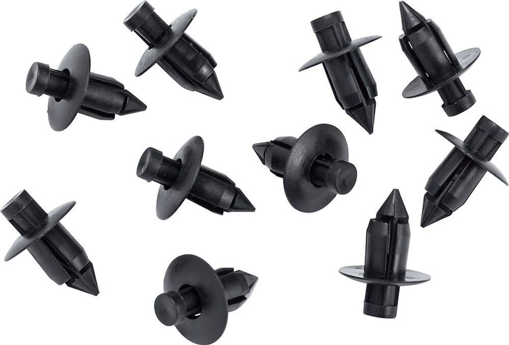 Hashiru Panel Plastic Expanding Rivet Head 10 Set Black 19.9 mm